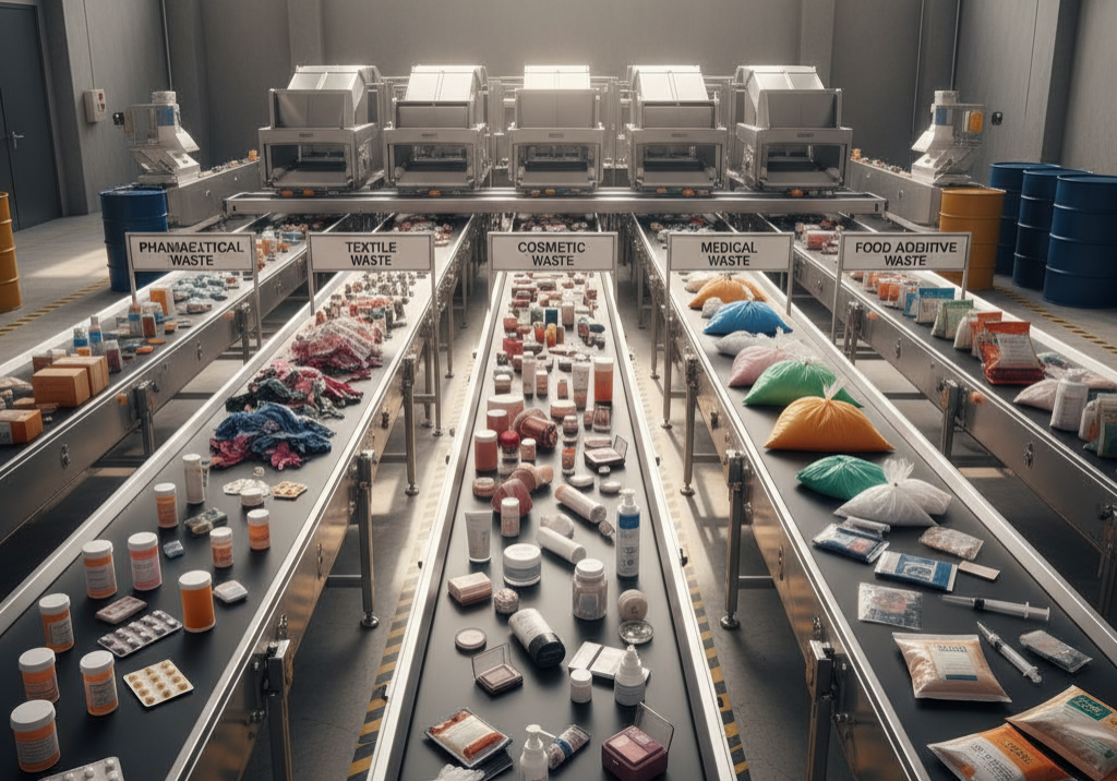 Realistic Waste Sorting & Disposal Line